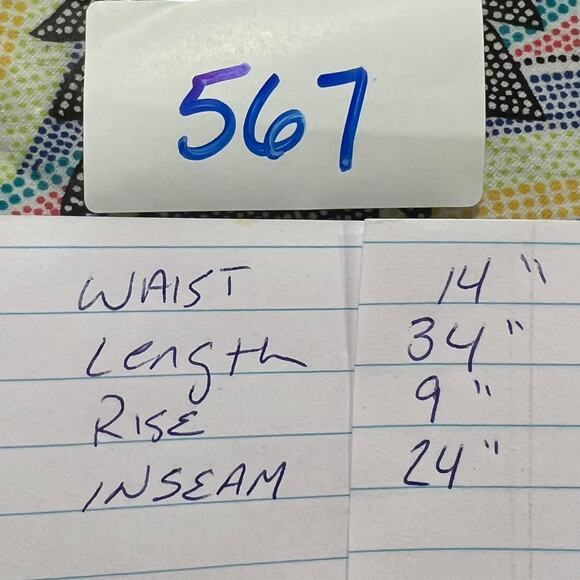 Vintage 90s ATTYRE NYC Aboriginal Print Rainbow Pants Silver Buttons - Picture 9 of 9